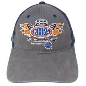 Main Gate NHRA Top Eliminator Club 2020 Hat Baseball Cap Gray Blue OS Strapback